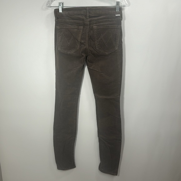 Mother The Looker Hopscotch brown skinny corduroy jeans size 26 - Picture 6 of 9